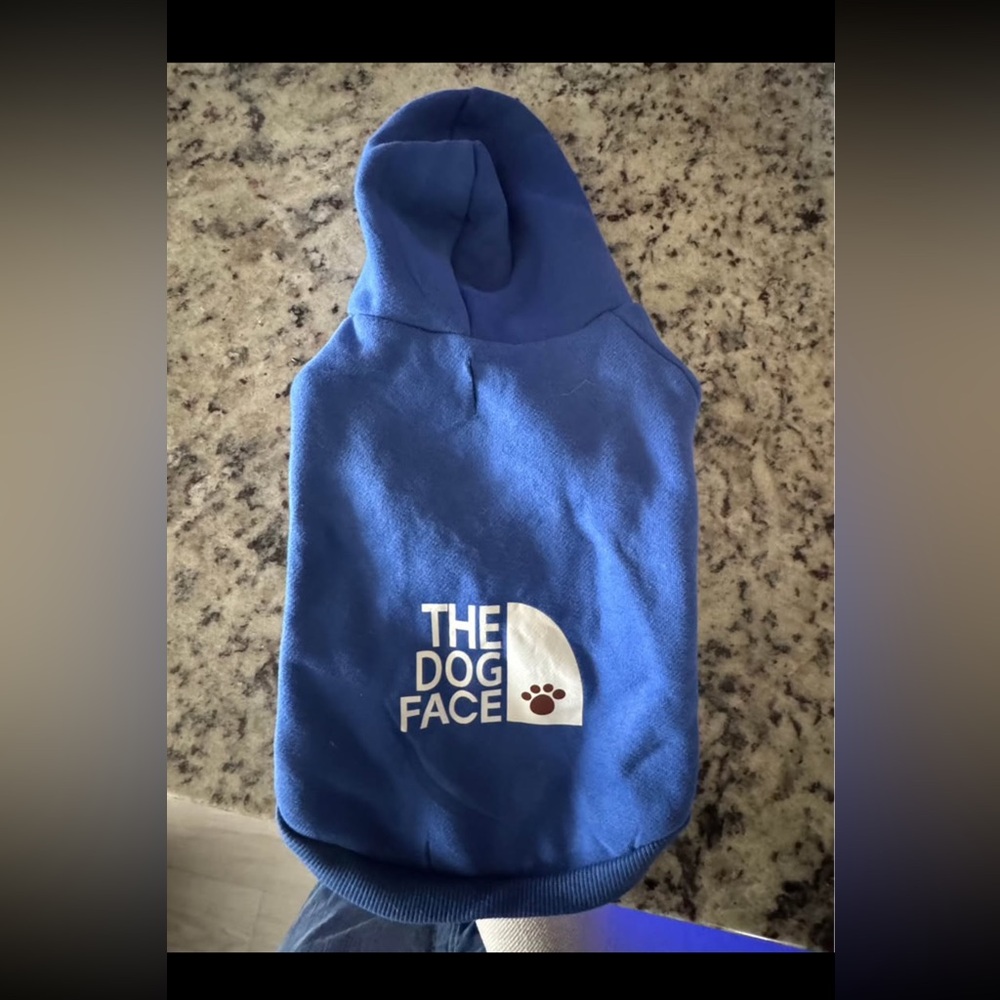 Blue Dog Hoodie - small